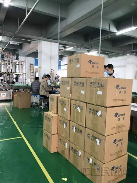 潤貝化工開足馬力生產航空消毒用品，深圳運輸助力疫情防控